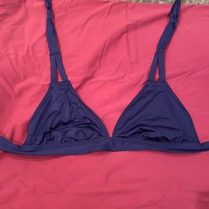 Mossimo Deep Blue Triangle Bikini Top NO PADDING